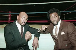 Fist Prints: Marvin Hagler with Thomas Hearns In Suits