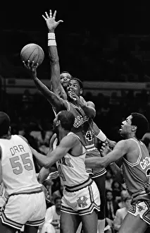 Challenge Prints: Marvin Webster Blocking Basket Shot