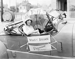 Mary Brian Riding in Automobile