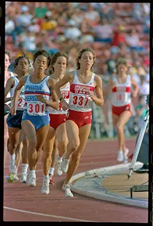 Mary Decker Running in Race