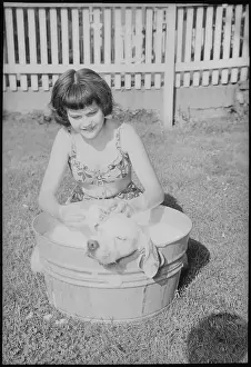 Responsibility Prints: Mary Ellen Lanks Washing Dog
