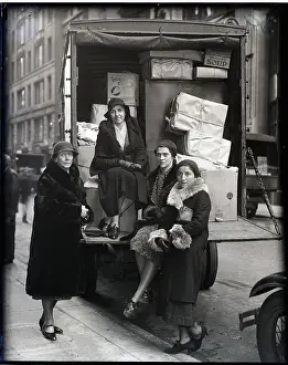 Relief Prints: Mary Heaton Vorse and Colleagues on Packed Truck