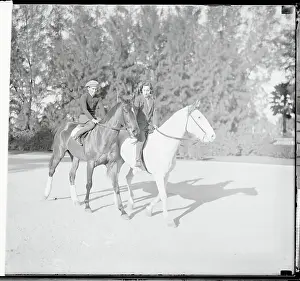 Mary Hirsh Riding a Horse