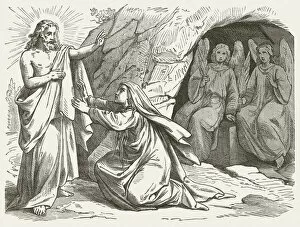 Images Dated 2nd December 2011: Mary Magdalene and the Risen Jesus (John 20), published 1877