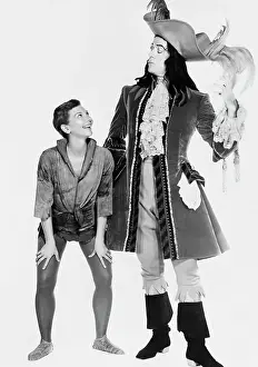Australian Prints: Mary Martin as Peter Pan and Cyril Ritchard as Captain Hook