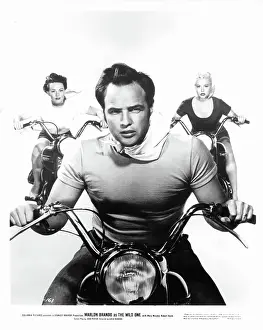 Lac0040 Prints: Mary Murphy and Marlon Brando In The Wild One