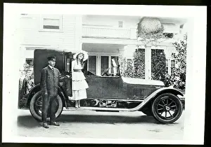 Mary Pickford With Chauffeured Packard
