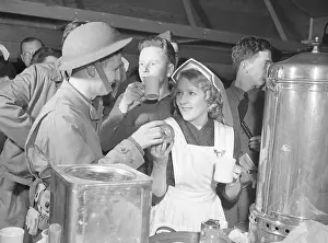 Canteen Prints: Mary Pickford Serves Coffee And Doghnuts