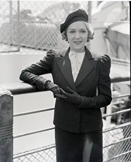 Mary Pickford on S.S. Queen Mary