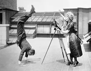 Mary Pickford Taking Fairbanks Picture