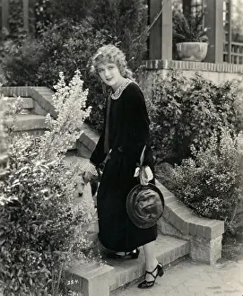 Mary Pickford Walking Up Stairs