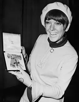 Mary Quant Holding Her O.B.E
