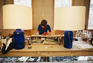 Mary Quant At Work in Her London Studio