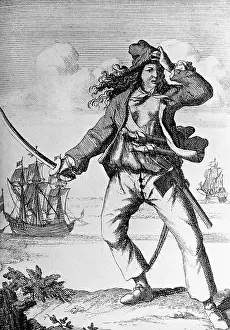 Pirate Prints: Mary Read, Woman Pirate Of West Indies