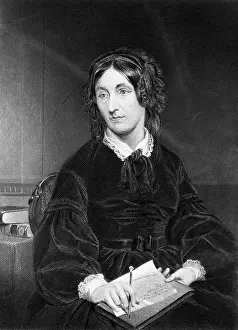 Mathematics Prints: Mary Somerville Sits With Pen And Paper