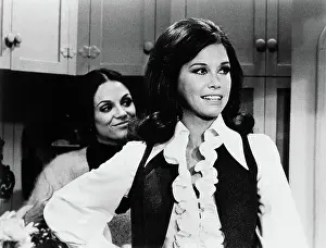 The Mary Tyler Moore Show 1970 Tv Show Prints: Mary Tyler Moore and Valerie Harper