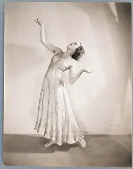 Mary Wigman Bending in a Creative Dance Pose