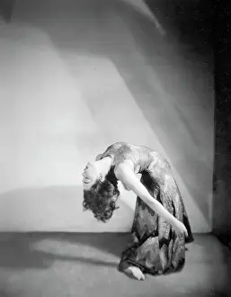 Mary Wigman Bending in a Creative Dance Pose