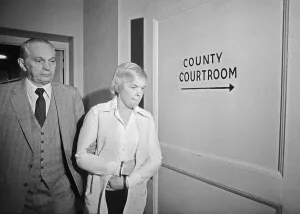 Leading Prints: Marybeth Tinning Being Led to Bail Hearing