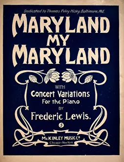 Piano Prints: Maryland My Maryland With Concert Variations For The Piano