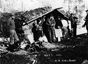 Marys Hotel During Gold Rush In Alaska
