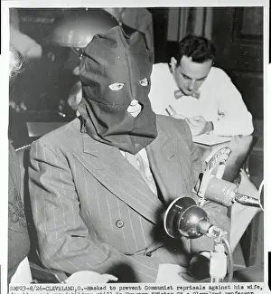 Masked Man Testifies at a Hearing