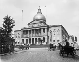 Unpaved Road Prints: Massachusetts State Capitol Building