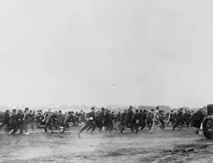 Croydon Prints: Massive Crowd of Charles Lindbergh Welcomers in England