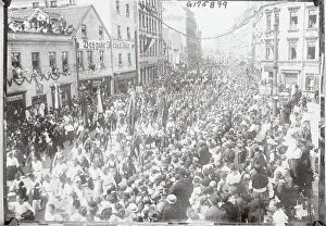 Leipzig Prints: Massive Crowd in Streets for Carnival