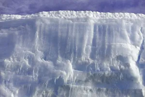Iceberg Ice Formation Gallery: Massive iceberg with layers of blue ice