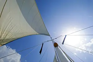 Mast Prints: Mast of a sailing ship, Dominican Republic, the Caribbean