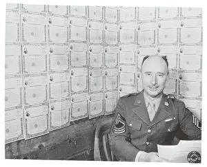 Colorado Prints: Master Sergeant Oran H. Ray with His War Bonds