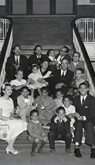 Grandmother Prints: Masters Graduate Bessie Minor Johnson With Her Family