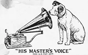 Logo Prints: His Master's Voice RCA Advertisement