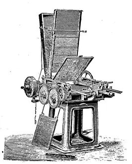 Factories Prints: Match insertion machine from the Roller machine factory in Berlin