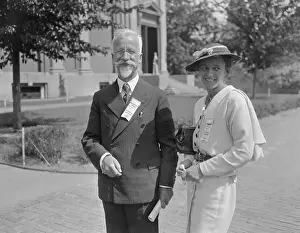 Cambridge Prints: Mathematician E. J. Cartan Posing with Colleague at Conference