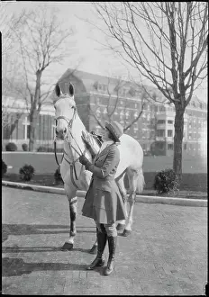 Wealthy People Prints: Mathilde McCormick with Her Horse