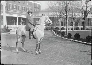 Wealthy People Prints: Mathilde McCormick Posing on Horseback