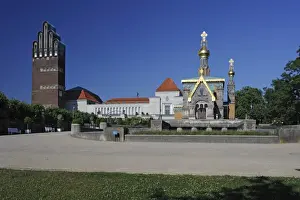 Chapels Prints: Mathildenhoehe, Darmstadt, Hesse, Germany, Europe