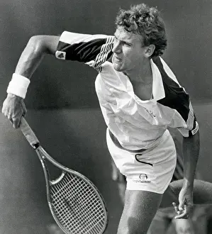 Mats Wilander Following Through on Serve