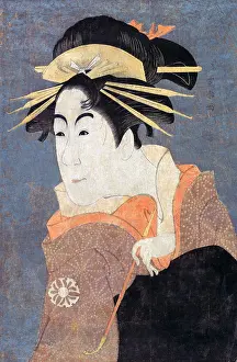 The Pierce Archive Prints: Matsumoto Yonesaburo as Kewaizaka no Shosho in the Play 'Katakiuchi Noriyaibanashi
