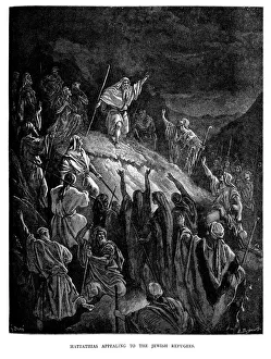 Ethnicity Gallery: Mattathias appealing to the Jewish Refugees