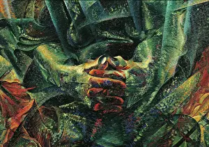 Oil Painting Prints: Matter, by Umberto Boccioni, 1912, 20th Century, oil on canvas, cm 225 x 150