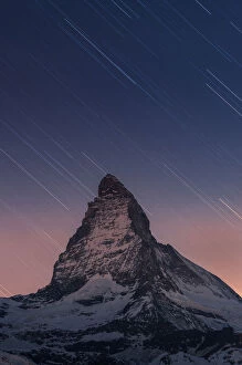 Images Dated 27th February 2012: Matterhorn with stars
