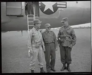 James A Prints: Matthew Ridgway with Other Officers