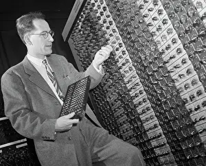 Precision Prints: Mauchly Demonstrating ENIAC