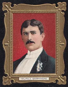Maurice Barrymore, Actors series, collectible tobacco card, 1911