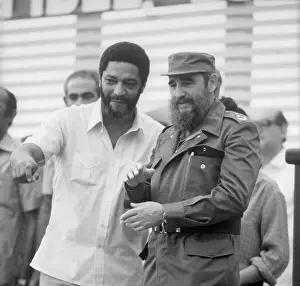 Georges Prints: Maurice Bishop with Fidel Castro
