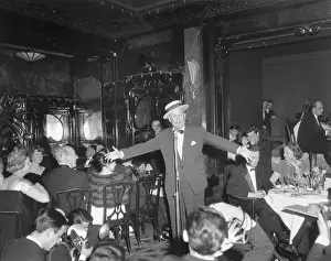 Maurice Chevalier Sings In Restaurant