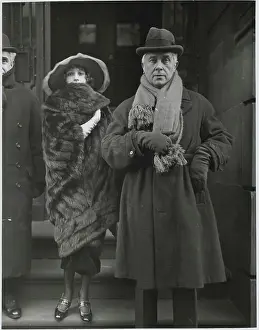 Caution Prints: Maurice and Georgette Maeterlinch Pausing on Steps